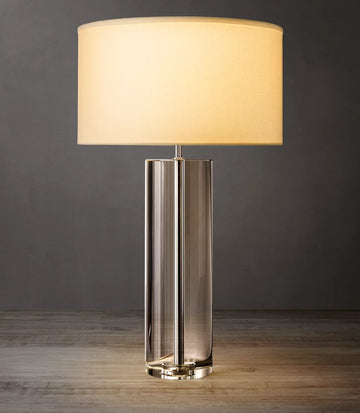 Sarezza Crystal Cylindrical Table Lamp