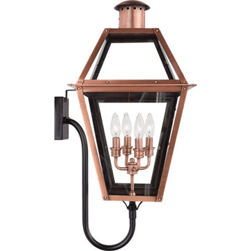 Roseto Llano 4 Light 30" Tall Outdoor Wall Sconce