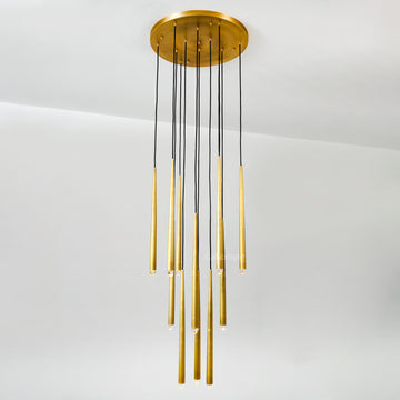Aureline Brass Round Chandelier 24"