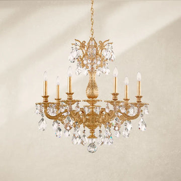 Traditional Crystal 5677 Milano 7-lt 27" Chandelier