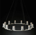 pauillac Clear Glass Round Chandelier 60