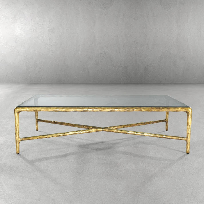 Thaddeus Rectangle Glass Coffee Table