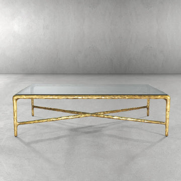 Thaddeus Rectangle Glass Coffee Table