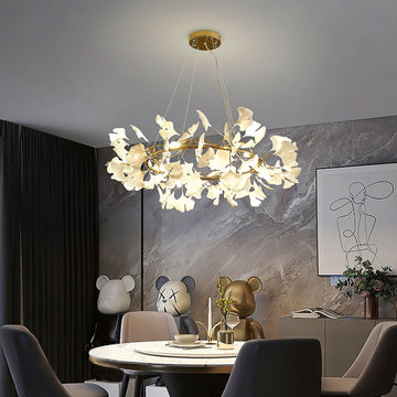 Ginkgo Chandelier Style O