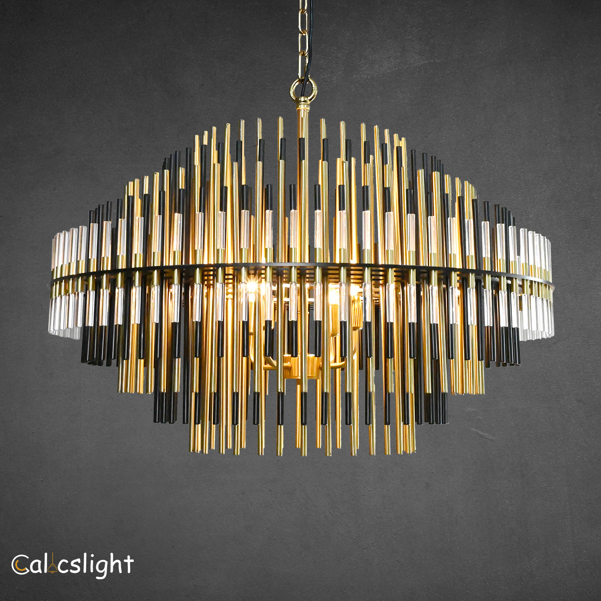 Emile Industrial Wind Round Chandelier 24" 32" 42"