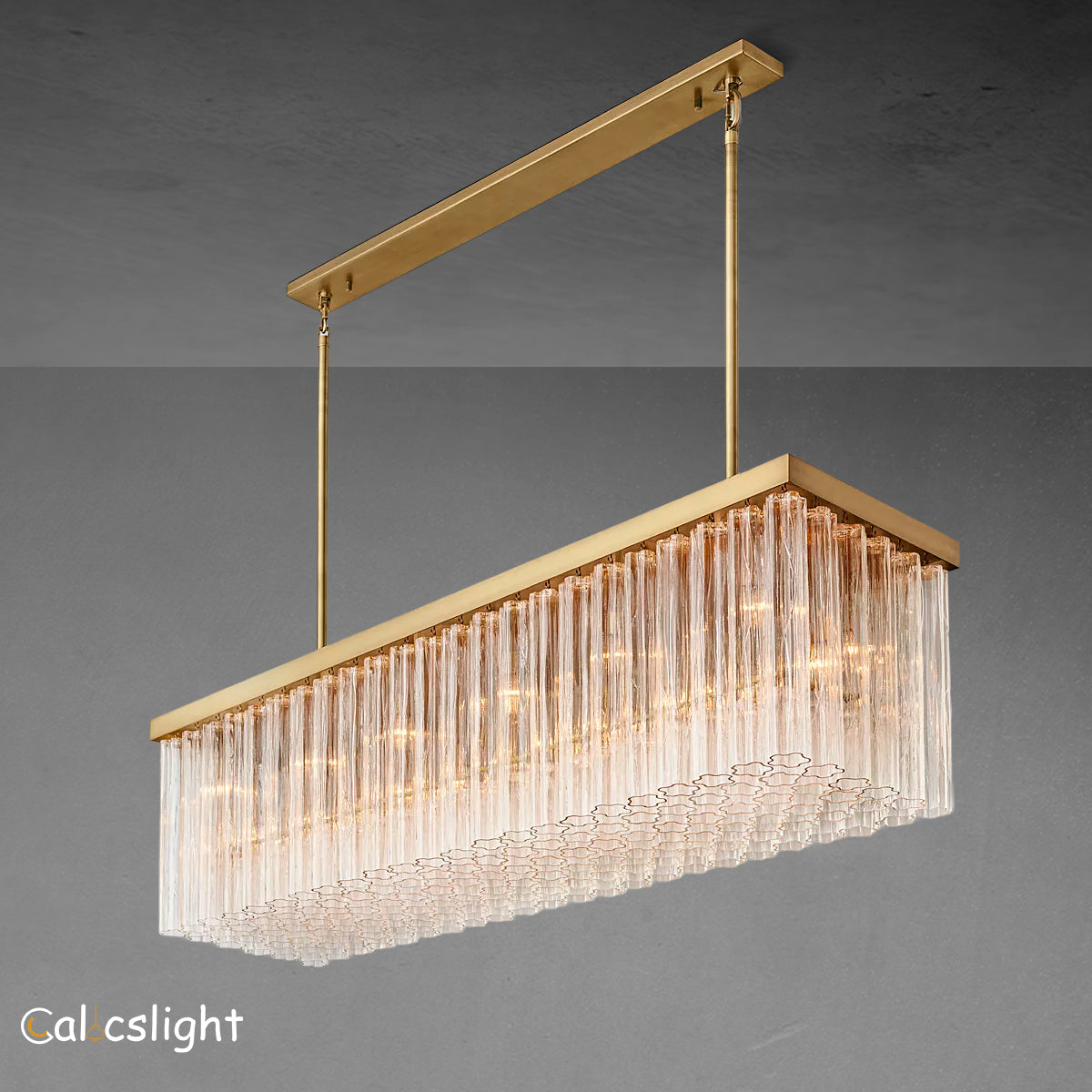 Cielo Rectangular Chandelier  54"/73"