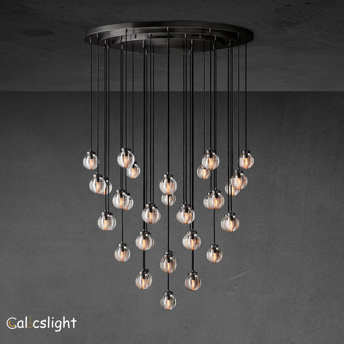 Pearl Round Chandelier 48"