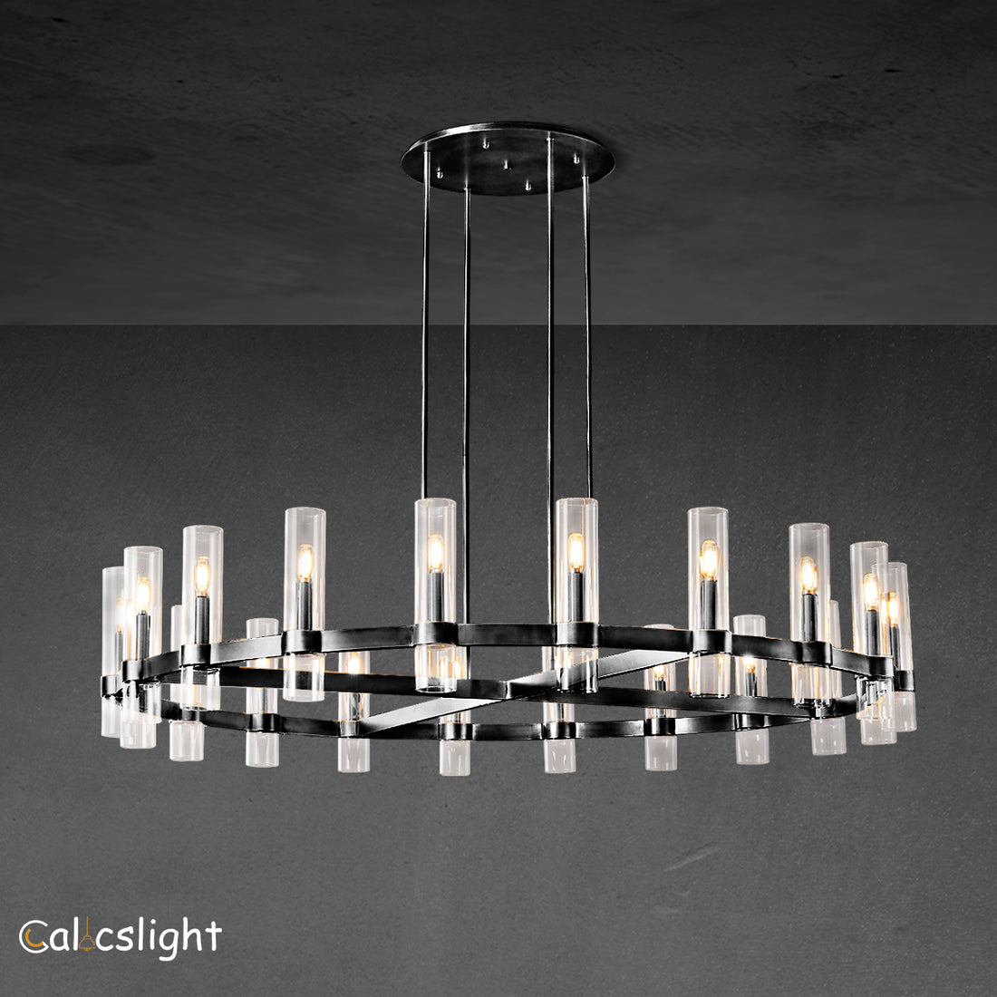 Ravelle Round Chandelier 60"