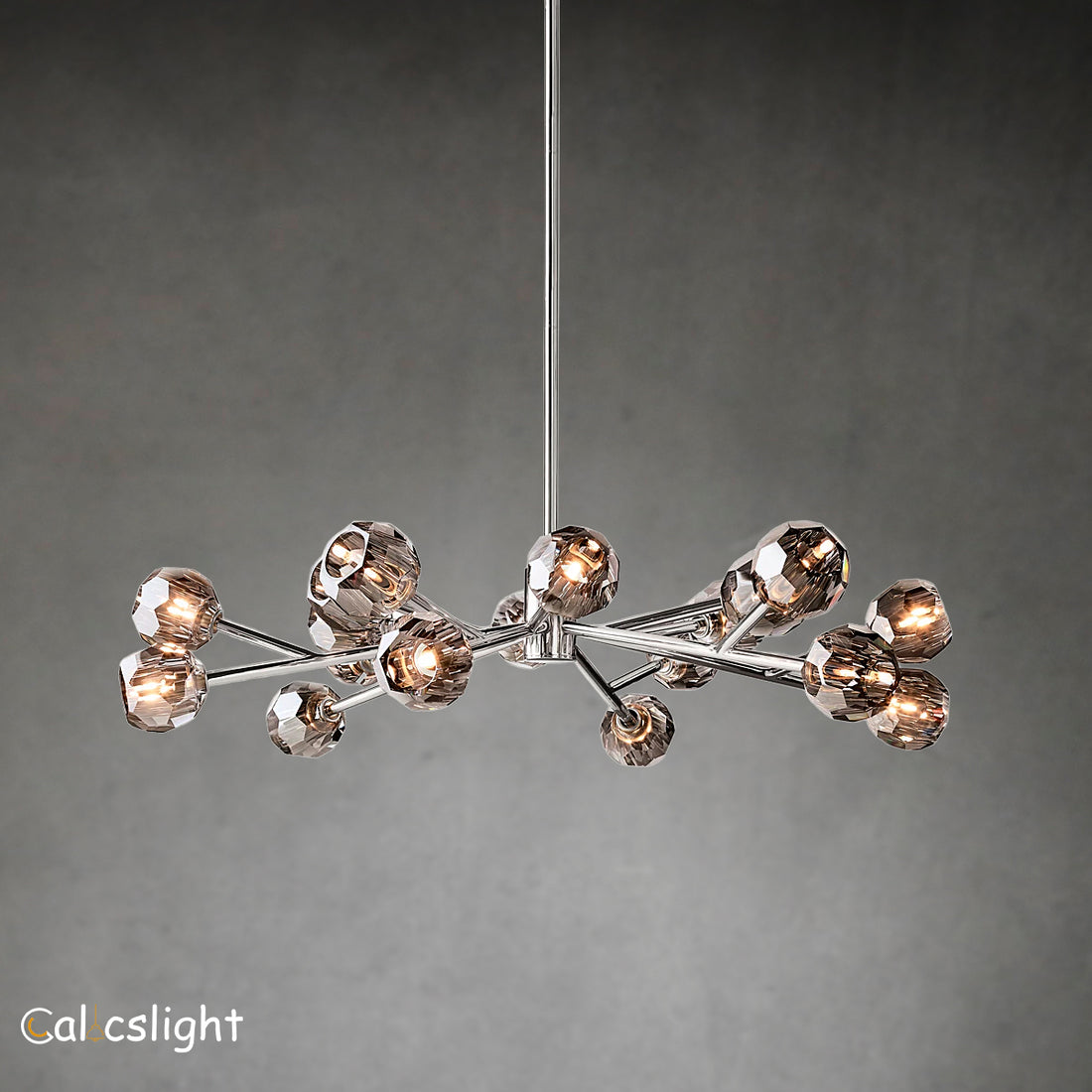 Bille De Crystal Ball Round Chandelier 48"