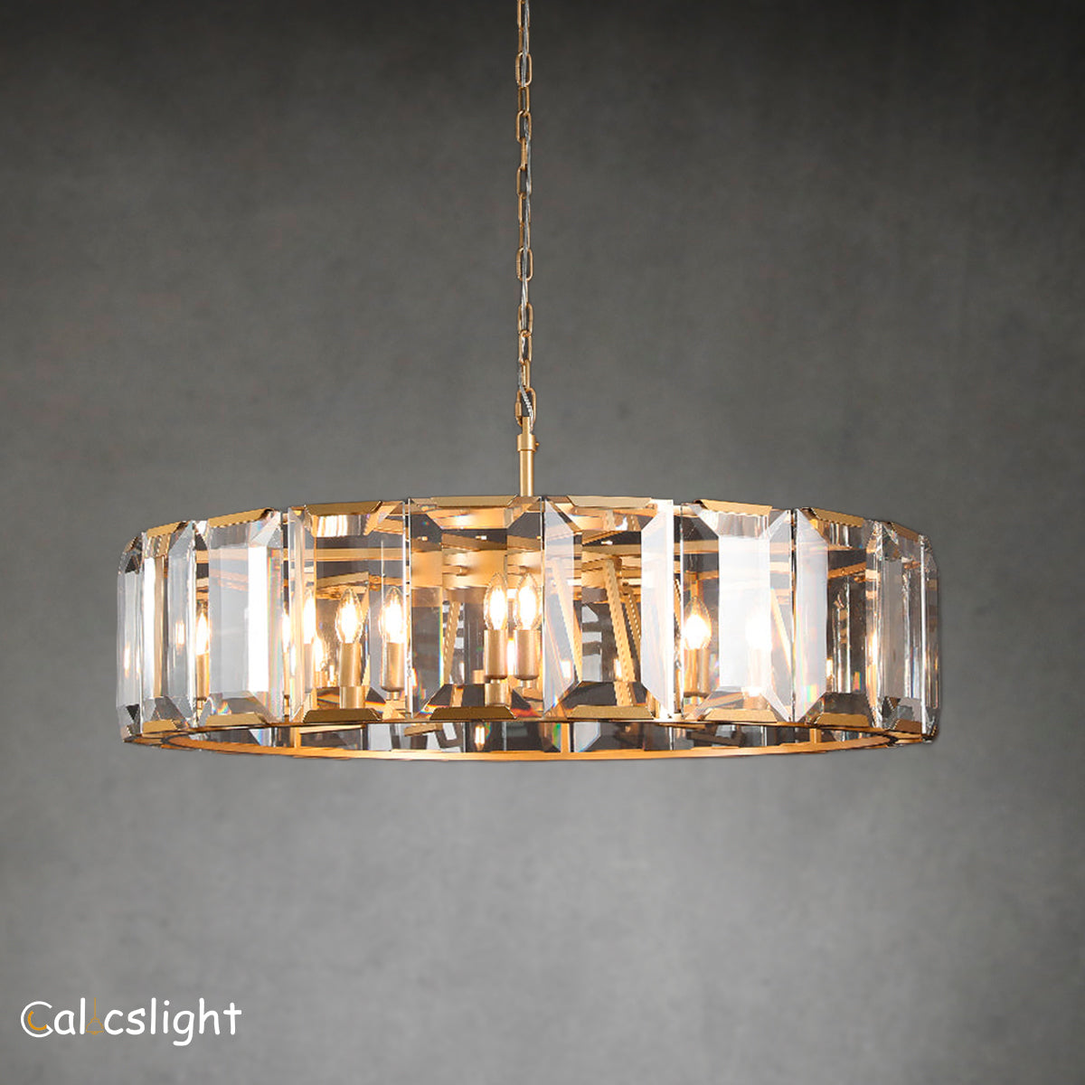 Harlow Multicurve Crystal Round Chandelier 60"