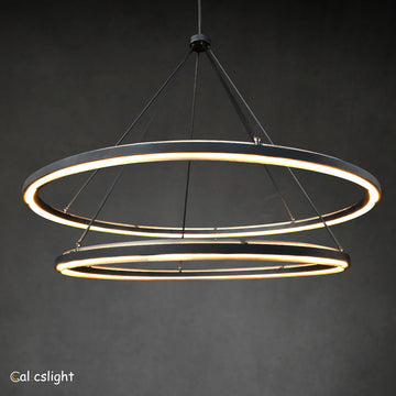 Perala Two-Tier Round Chandelier 60"