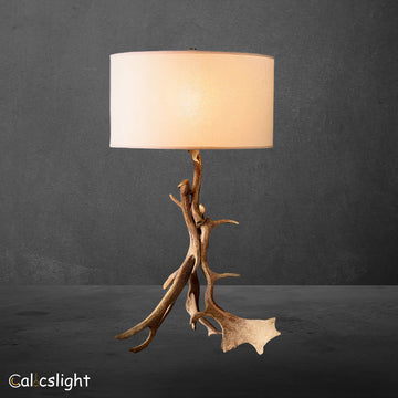 Natural Deer Antler Table Lamp