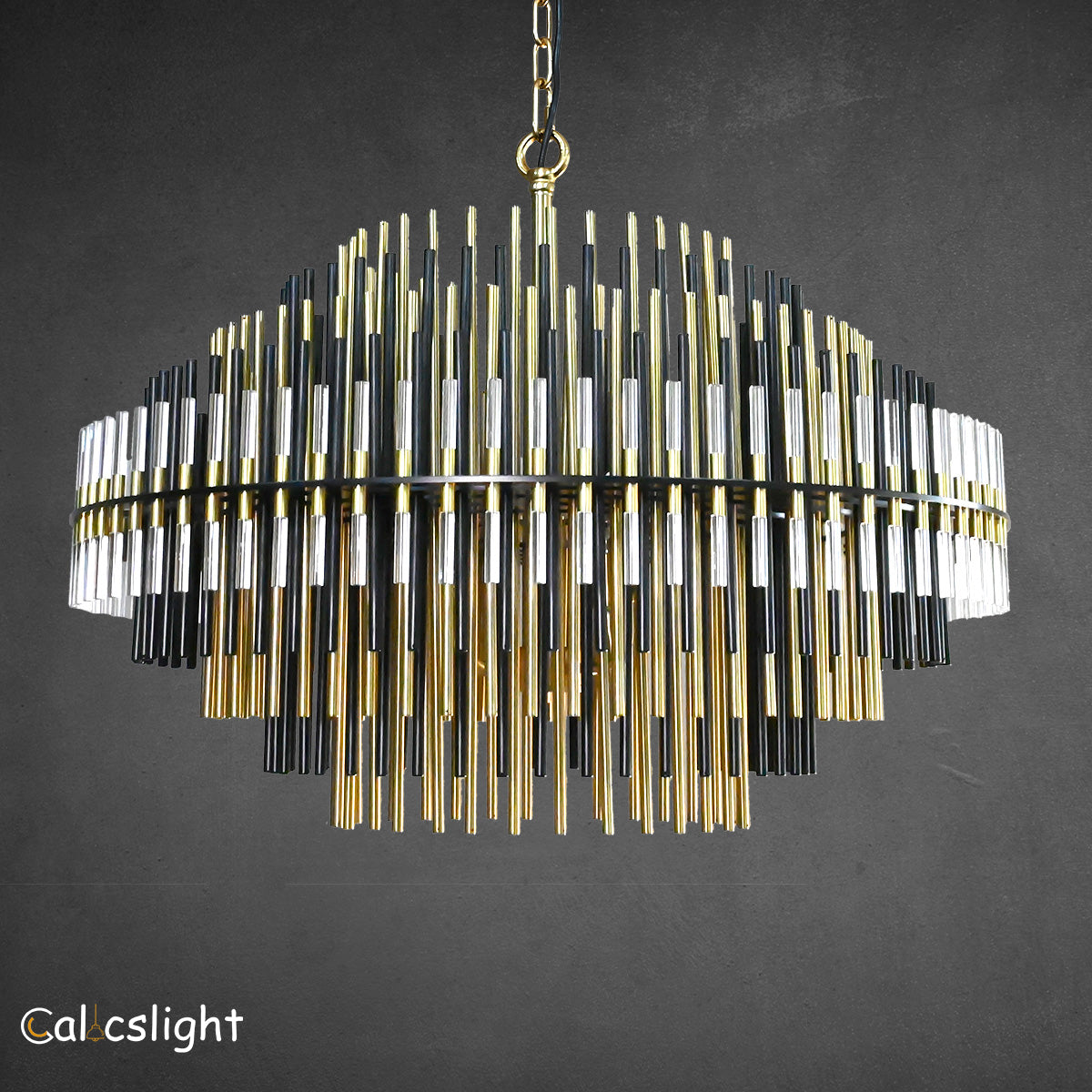 Emile Industrial Wind Round Chandelier 24" 32" 42"