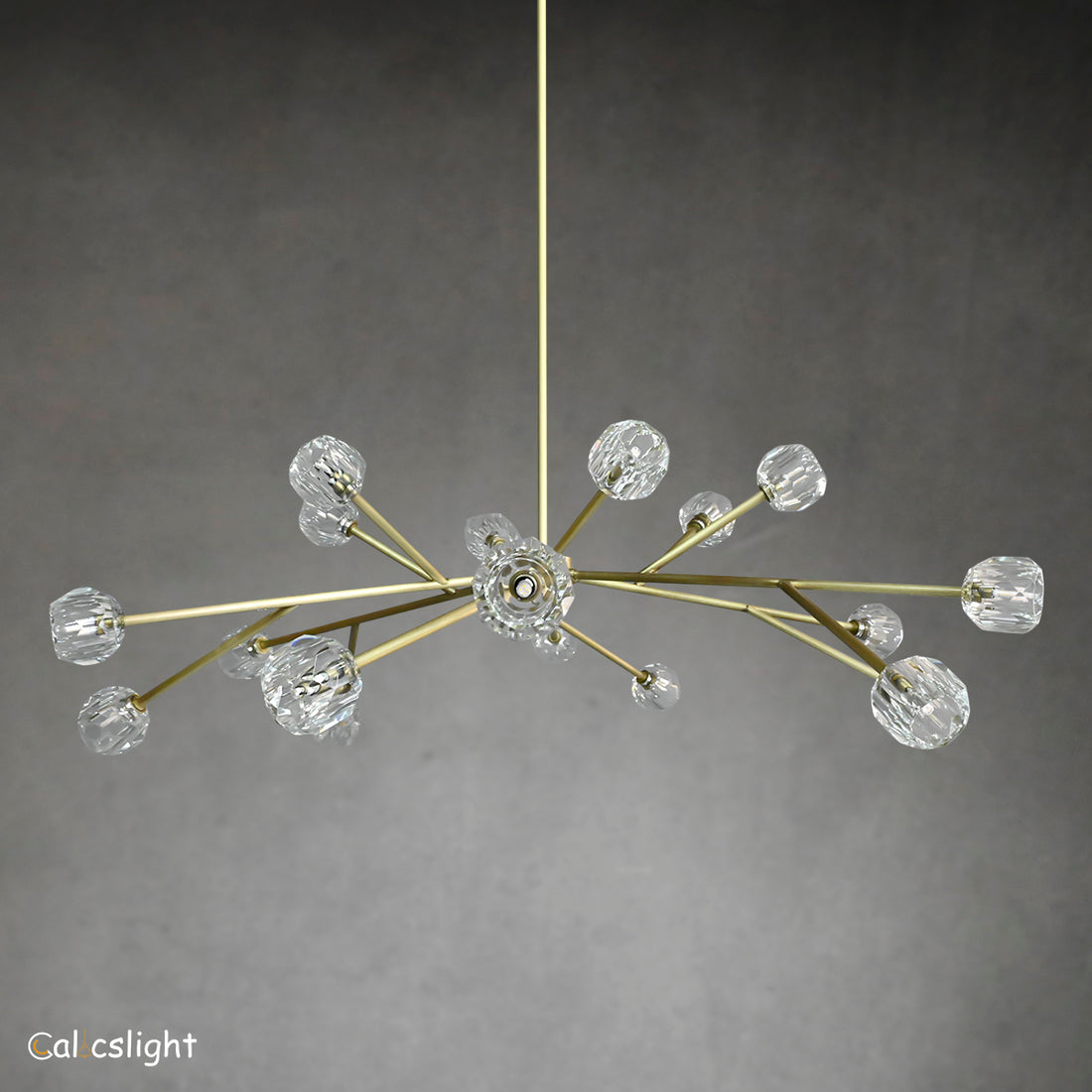 Bille De Crystal Ball Round Chandelier 72"