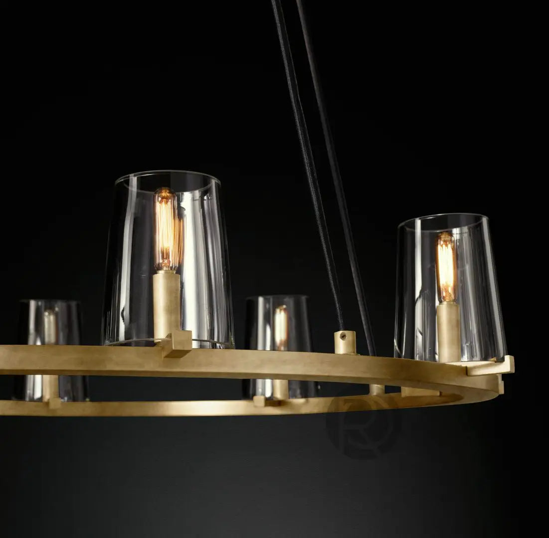 pauillac Clear Glass Round Chandelier 60"