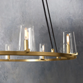 pauillac Clear Glass Round Chandelier 36