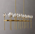 Boule De Cristal Clear Glass Double Linear Chandelier 60
