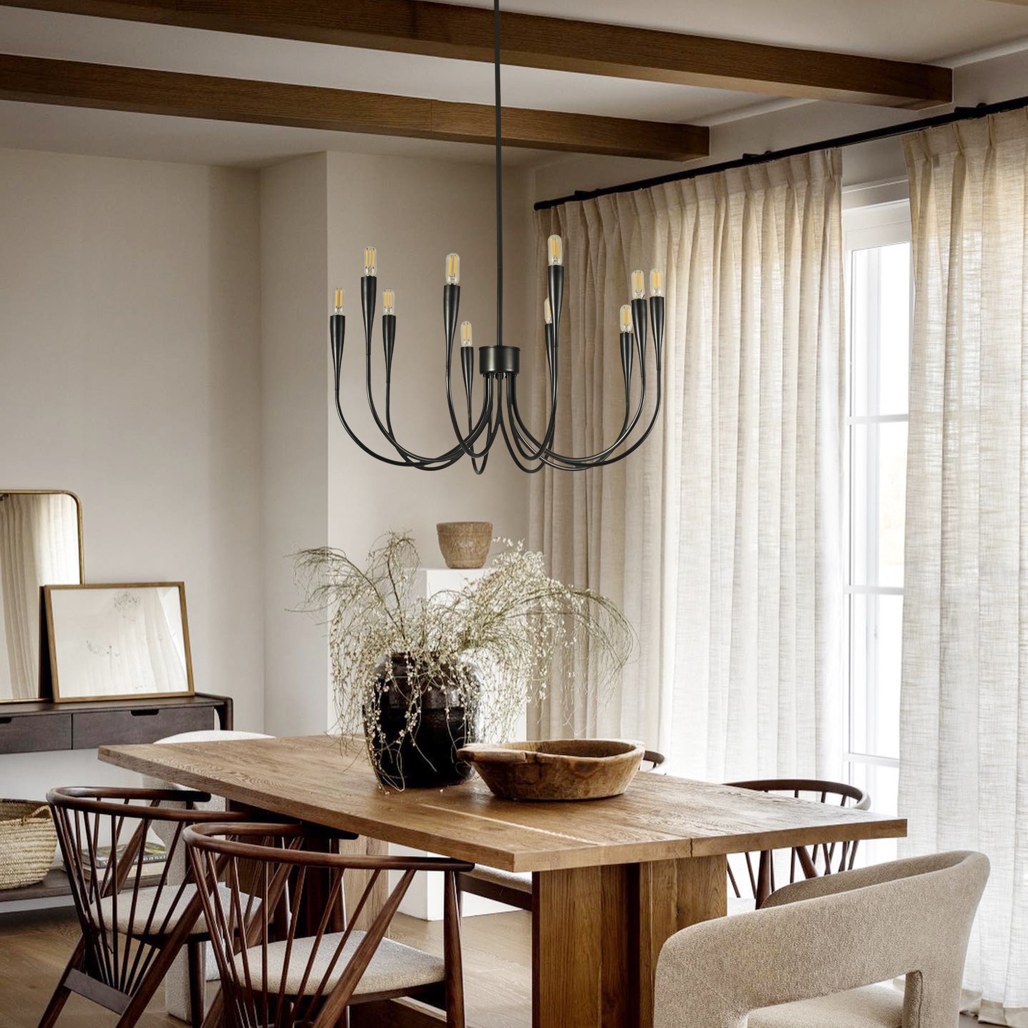 Iiona Large Brass Candelabra Chandelier Light