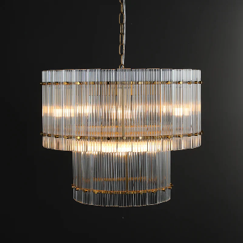 San Marco Two-Tier Round Chandelier  22" 37" 48" 60"