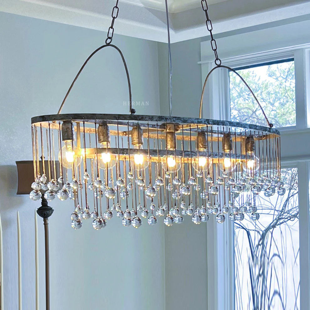 Aubrey 7 Light Oval Chandelier