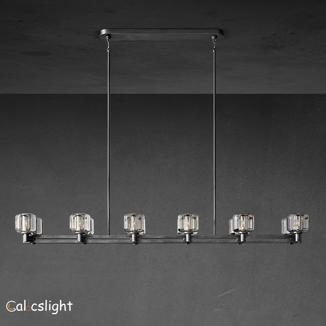 Durane Crystal Linear Chandelier 72"