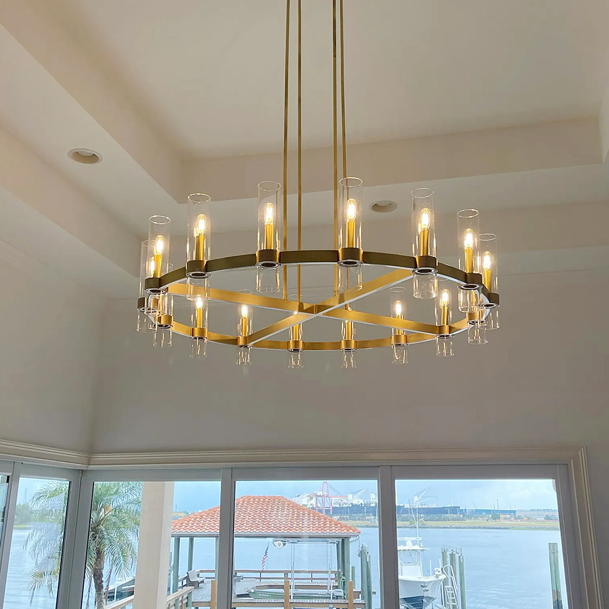 Ravelle Round Chandelier 60"