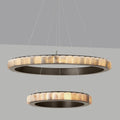 Avalon Alabaster 2 Layer Chandelier