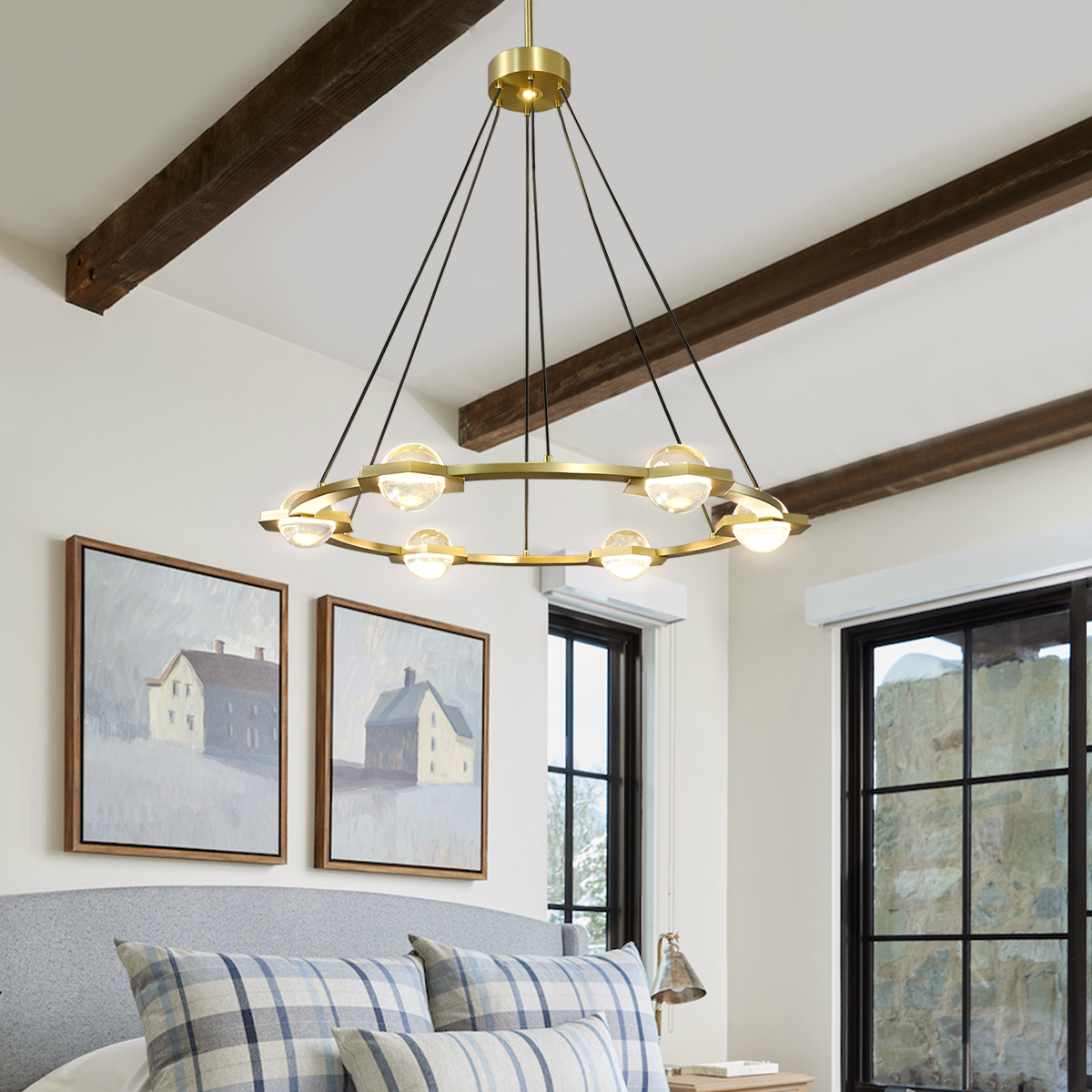 Elegant Round Chandelier 36"