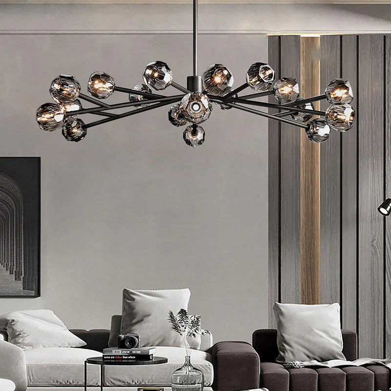 Boule De Crystal Ball Round Chandelier 60"