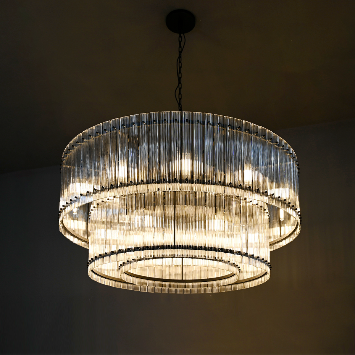 San Marco Two-Tier Round Chandelier  22" 37" 48" 60"