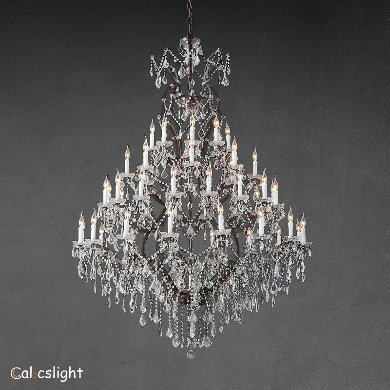 Empire Maria Theresa Crystal Chandelier 60" /50-LIGHT