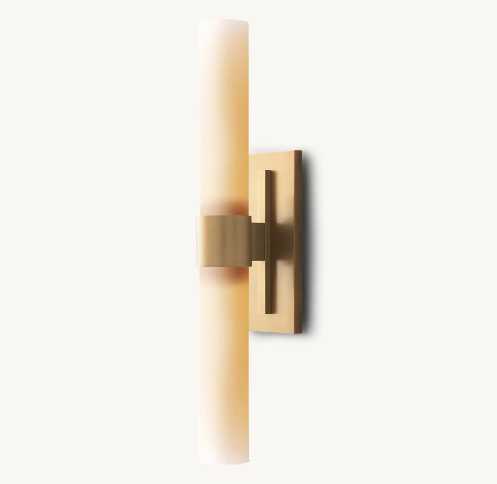 Ravelle Milk Glass Linear Wall Sconce