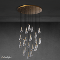 Raindrop Glass Round Chandelier 47