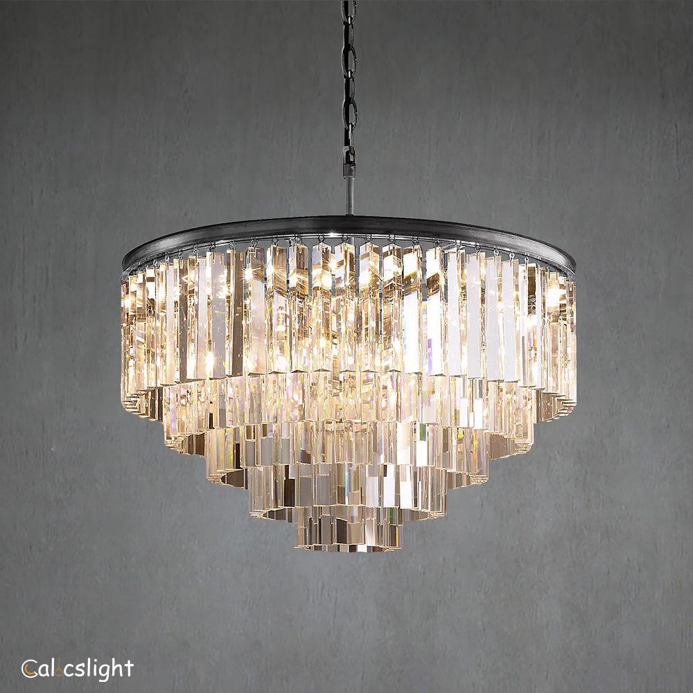 1920s Odeon Round Chandelier 