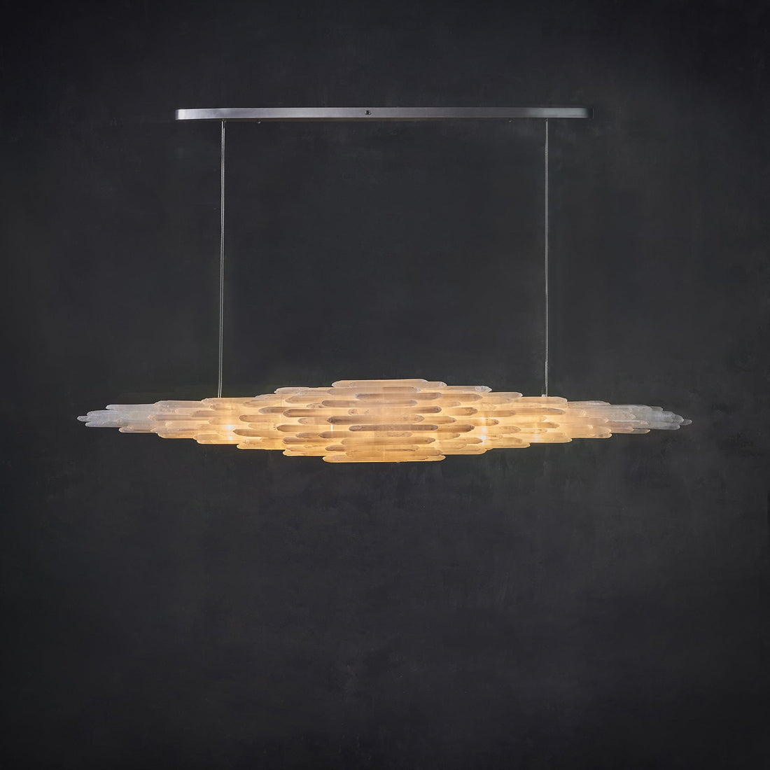 Selenite Large Chandelier 71"W