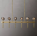 Boule De Cristal Clear Glass Double Linear Chandelier 60