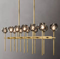 Boule De Cristal Clear Glass Double Linear Chandelier 60
