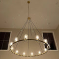 pauillac Clear Glass Round Chandelier 60