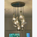 Raindrop Glass Round Chandelier 18