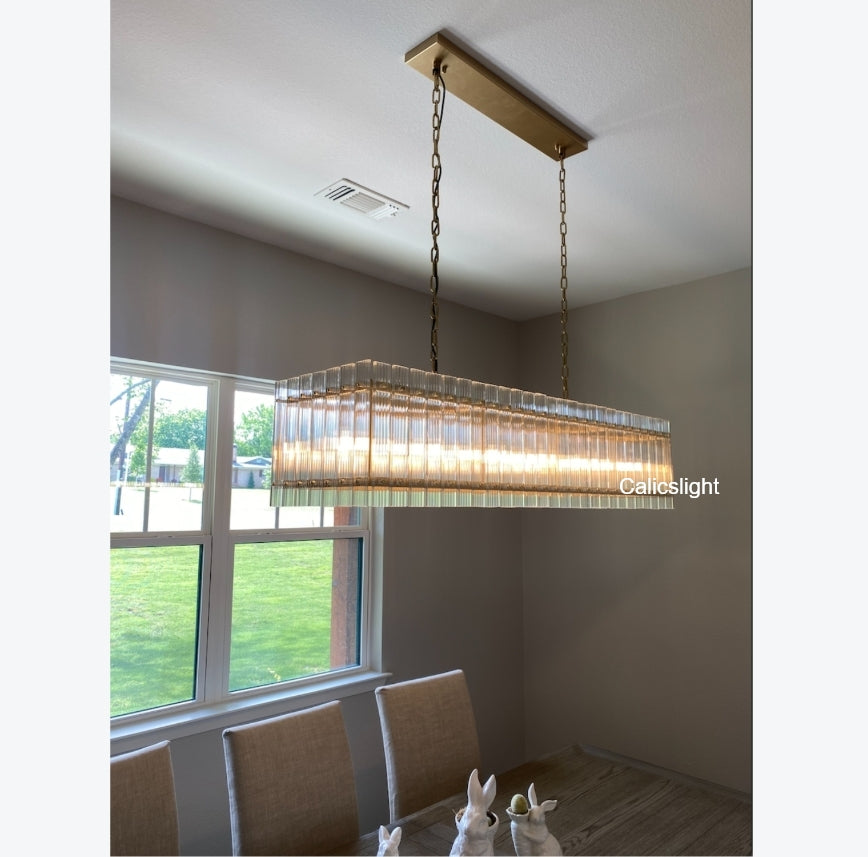 San Marco Rectangular Chandelier 54"