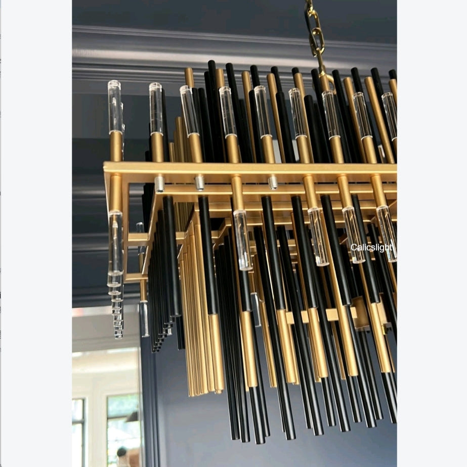 Emile Rectangular Chandelier 54"