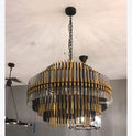 Emile Industrial Wind Round Chandelier 24