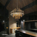 Emile Industrial Wind Round Chandelier 24