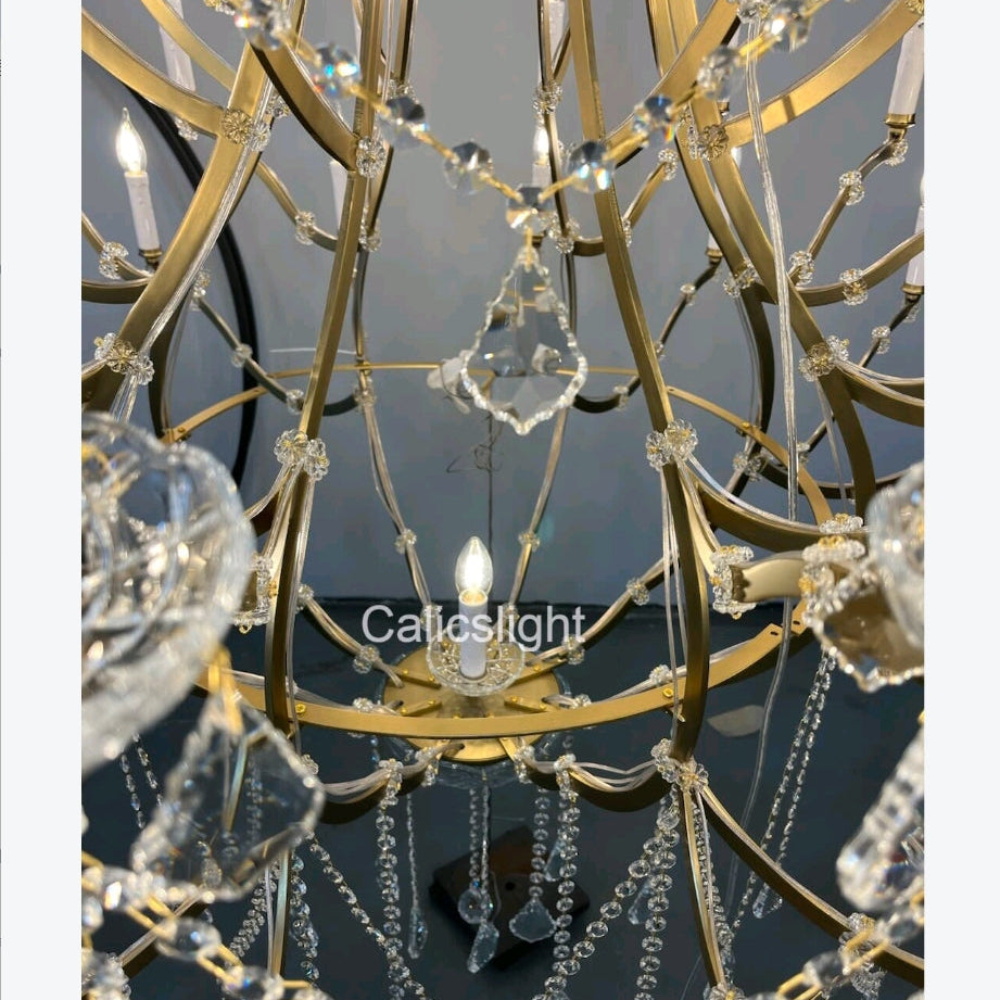 Empire Maria Theresa Crystal Chandelier 60" /50-LIGHT