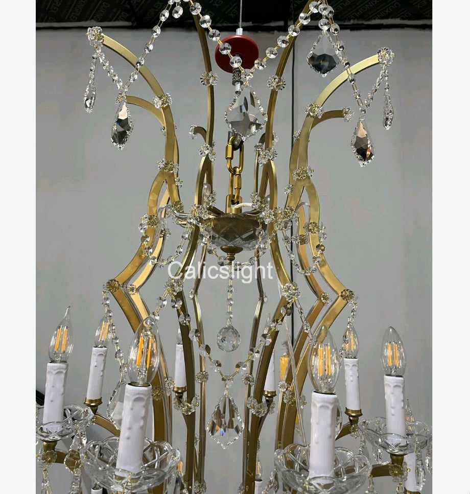 Empire Maria Theresa Crystal Chandelier 60" /50-LIGHT