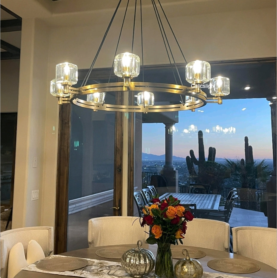 Demaret Round Chandelier 60"