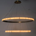 Avalon Alabaster 2 Layer Chandelier