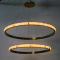 Avalon Alabaster 2 Layer Chandelier