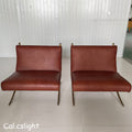 Thaddeus Vintage Leather Lounge Chair