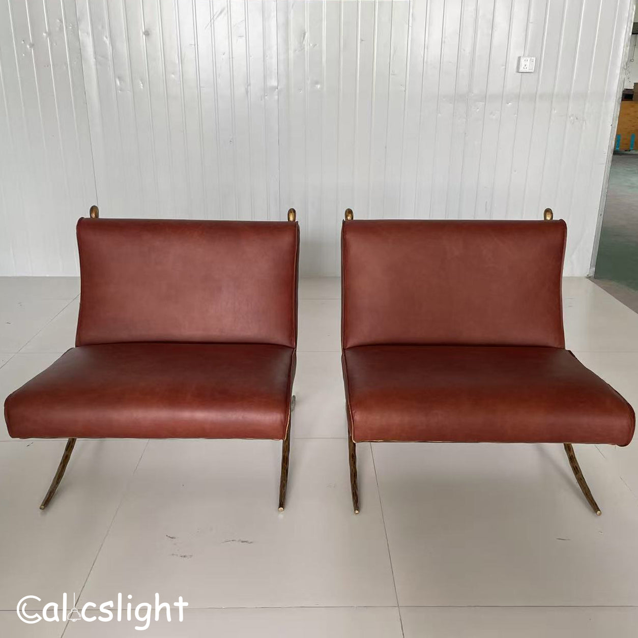 Thaddeus Vintage Leather Lounge Chair